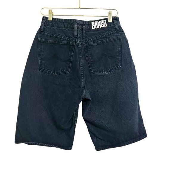 Vintage Bongo High Rise‎ Jean Shorts Women's 11 Black Jorts 90's Y2K Streetwear - Picture 2 of 8